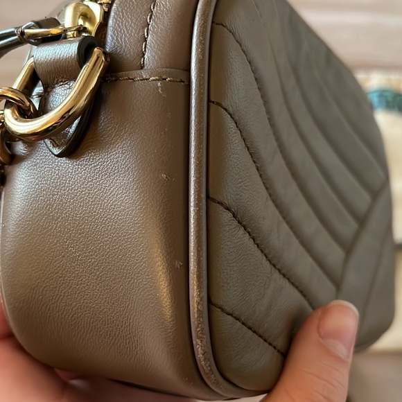 Tory Burch | Bags | Kira Chevron Classic Taupe Leather Camera Bag | Poshmark